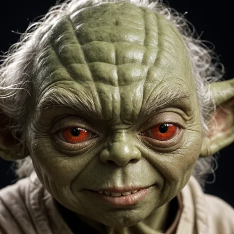 yoda face close up