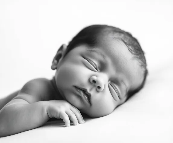 newborn black and white