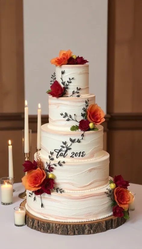 fall wedding cakes