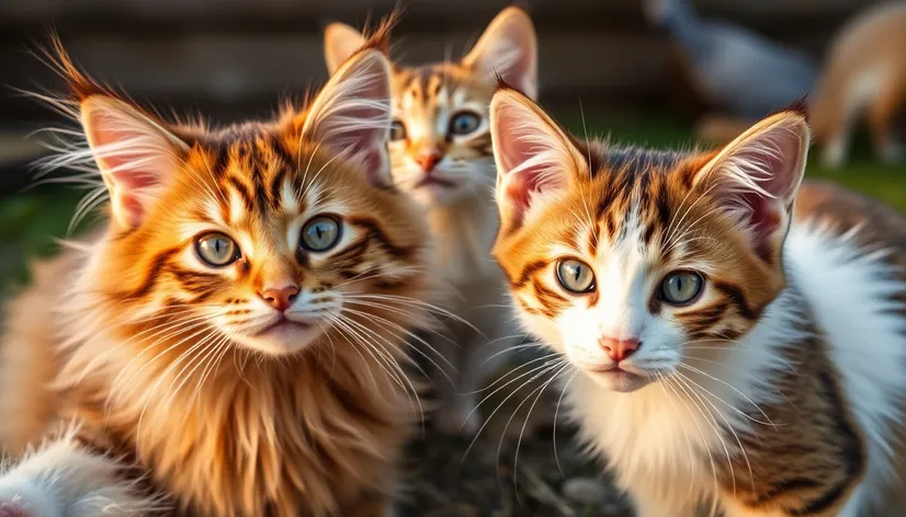 longhair shorthair cats