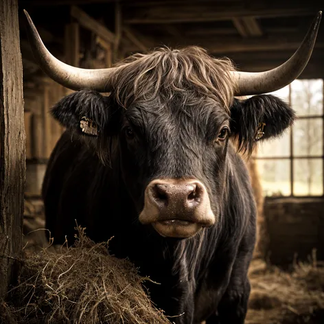 British Friesian cow comfortable