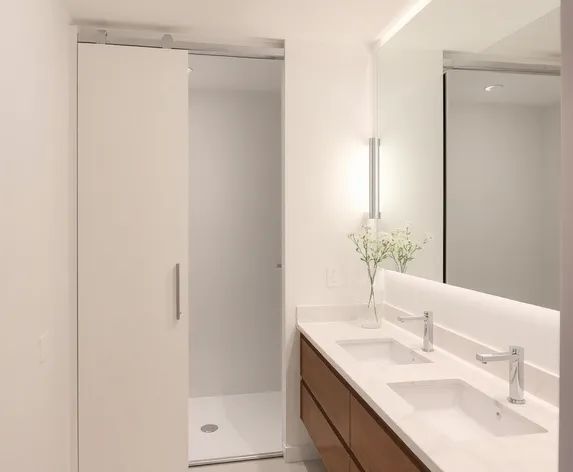 bathroom sliding door