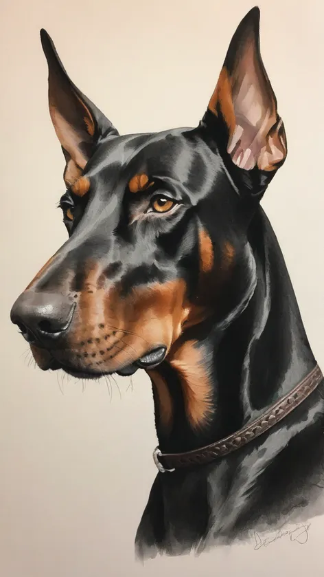 doberman drawing