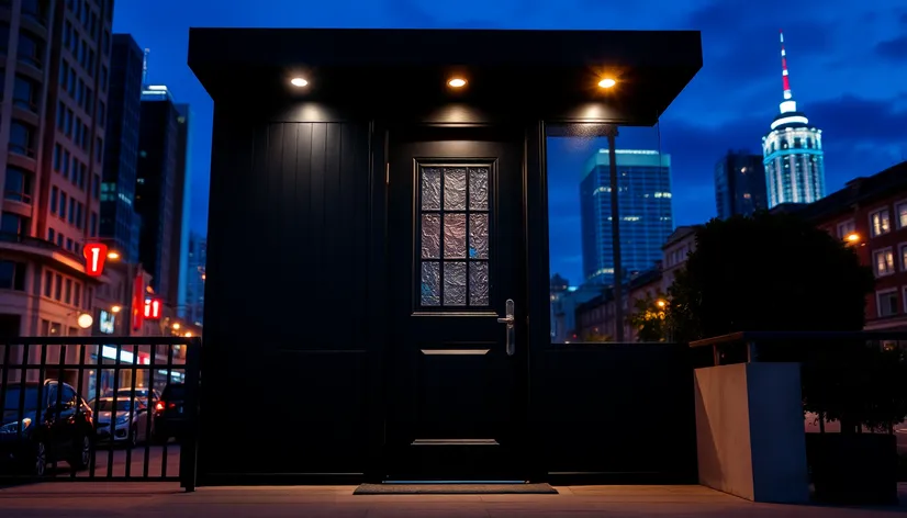 black extrerior door