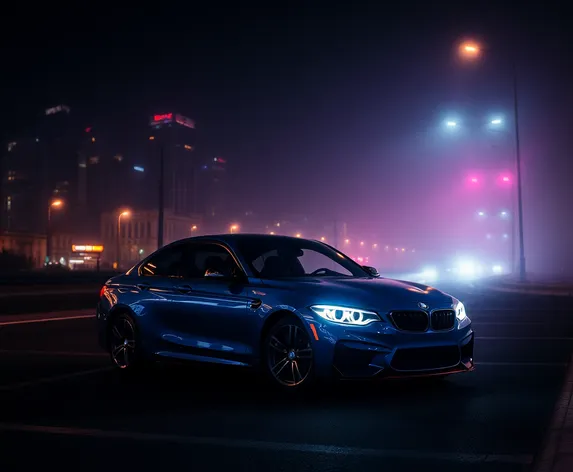 midnight blue car