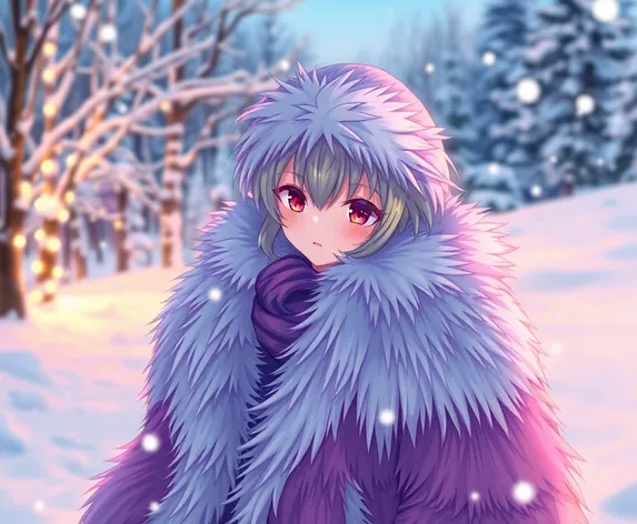 anime fur coat