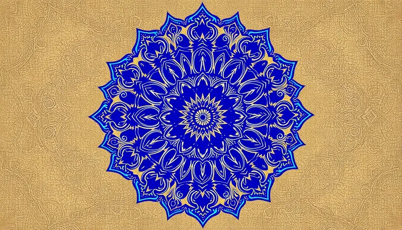 blue mandala wallpaper