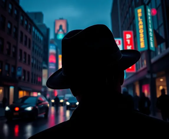 noir detective hat