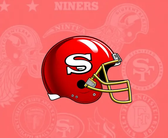 niners football helmet