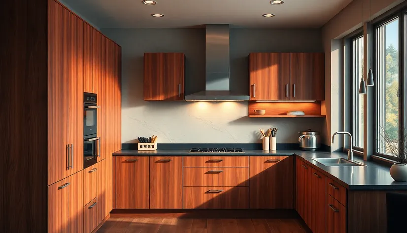 cherry kitchen units