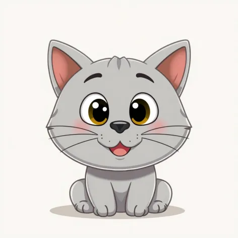 cartoon grey cat