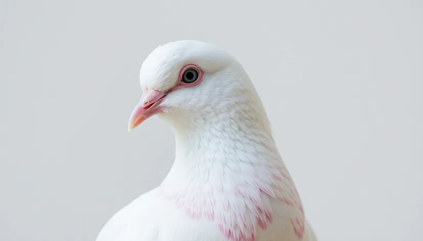 albino pigeon