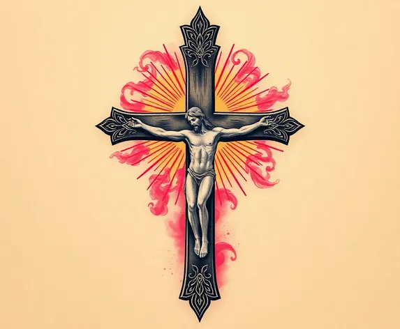 jesus cross tattoo