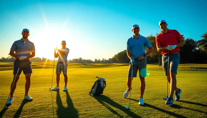 handsome golfers