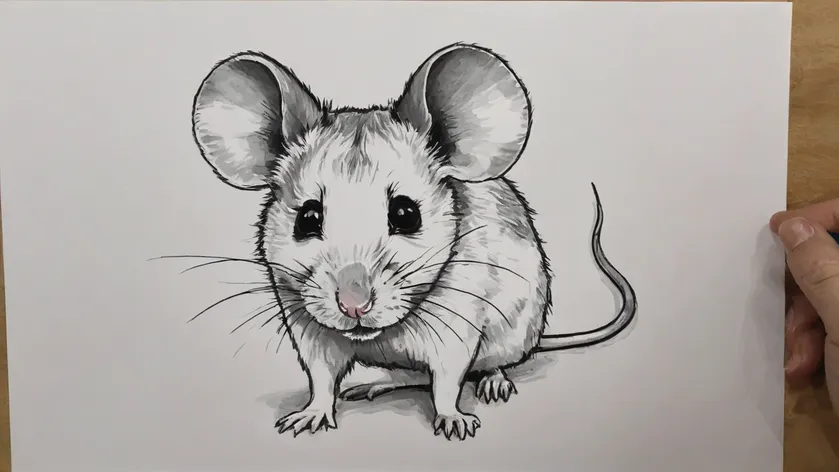 mouse drawing easy