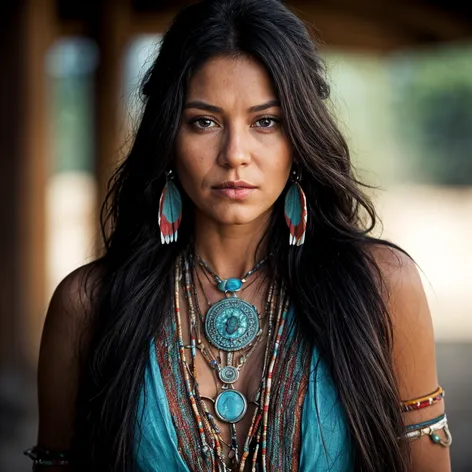 Create native american woman,
