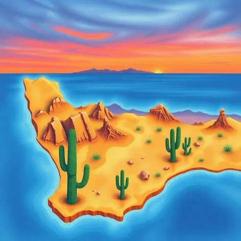 map of baja california