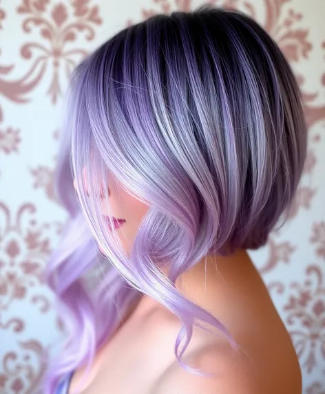 lavender hair ombre