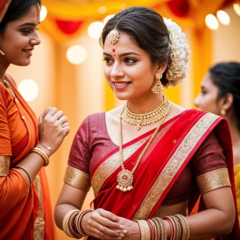 man wearing saree in