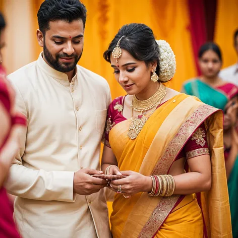 man wearing saree in