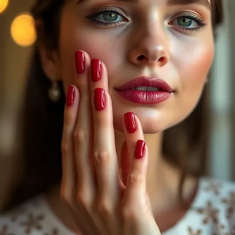 red french nails