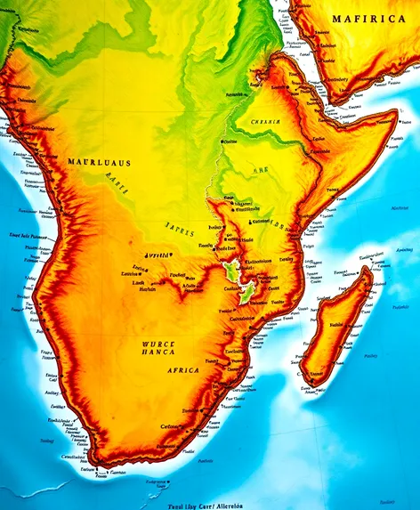 map of africa and