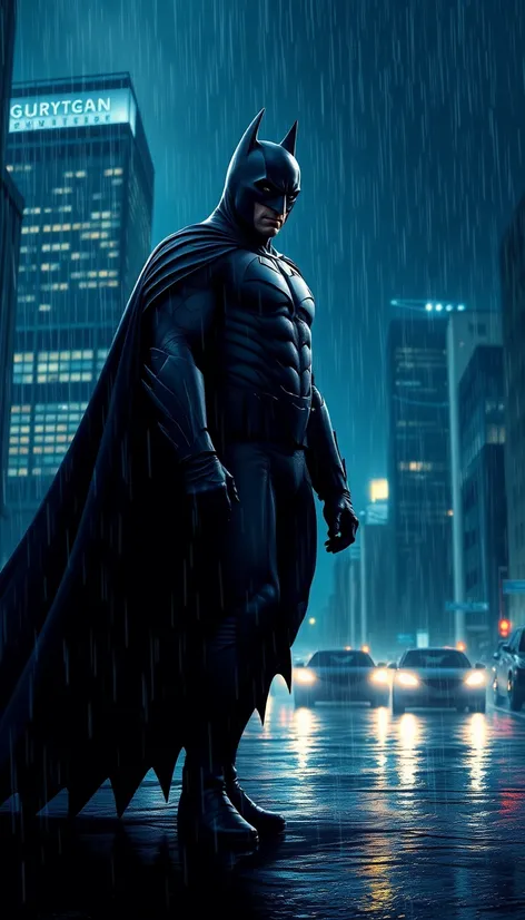 batman sad in rain