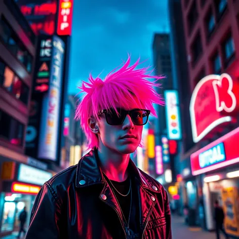 pink hair guy