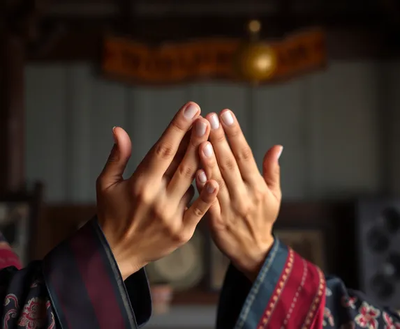 vietnam fingers clasped palms