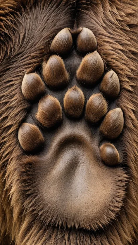 grizzly bear paw