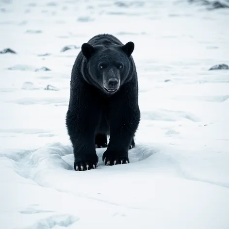 black polar bear