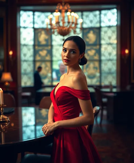 gal gadot red dress