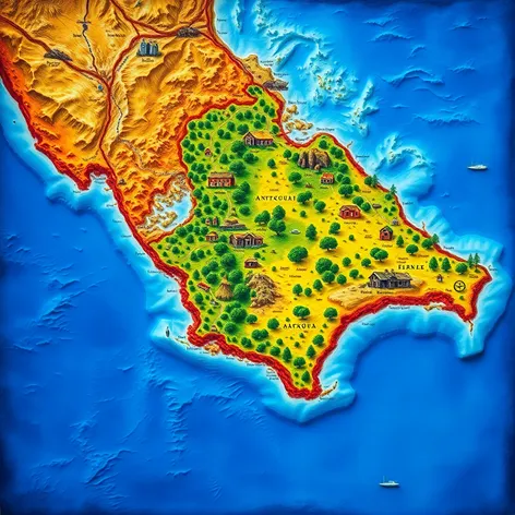 map of antigua