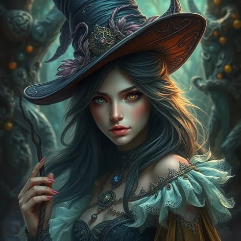 fantasy beautiful witch