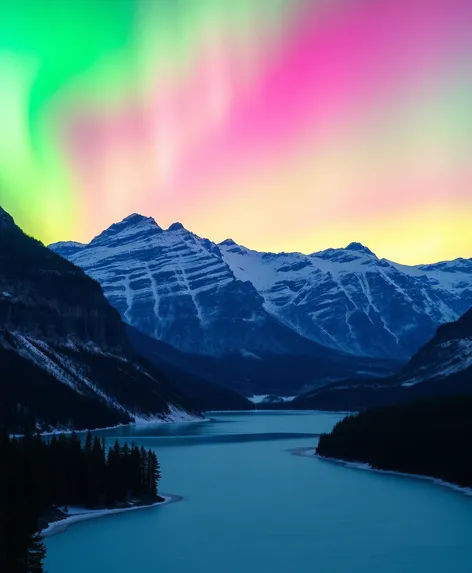 aurora borealis in banff