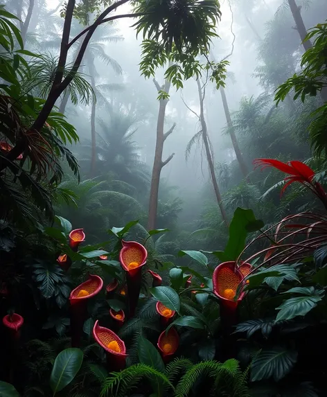 nepenthes in the rainforest