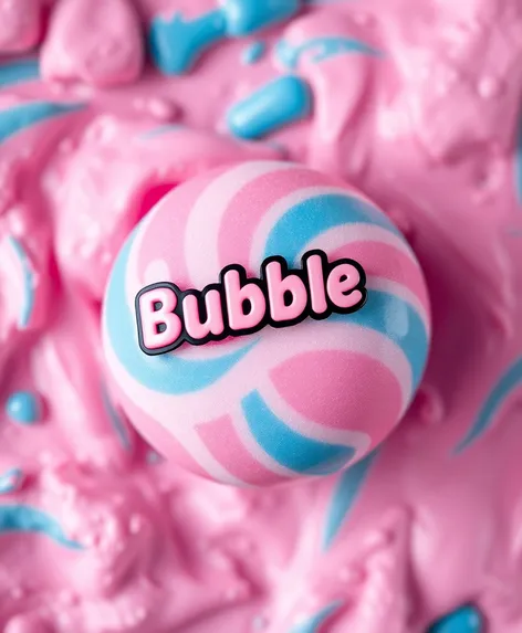 smooshed bubble gum logo