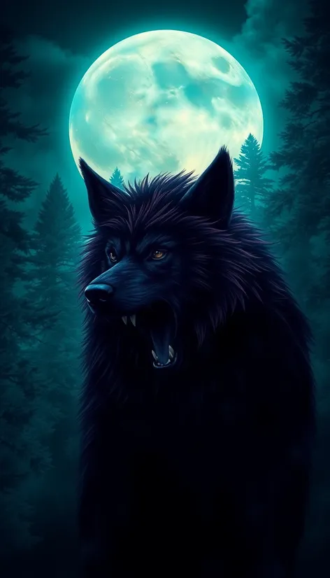 howling at the moonlight