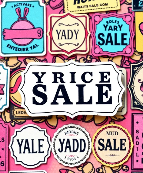 price stickers for yard