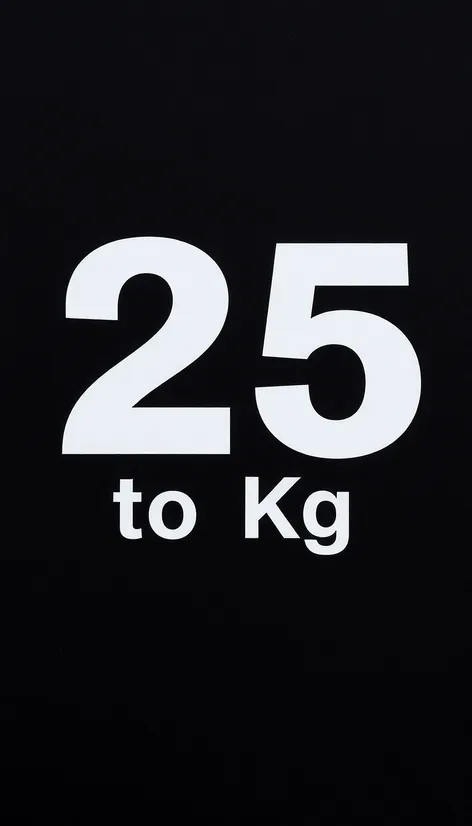 25 pounds to kg