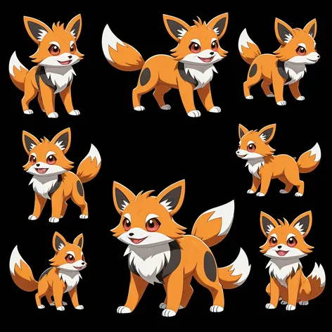 a pokemon mixing fox