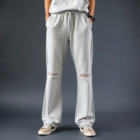 flared sweatpants mockup