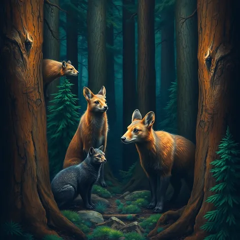 coniferous forest animals