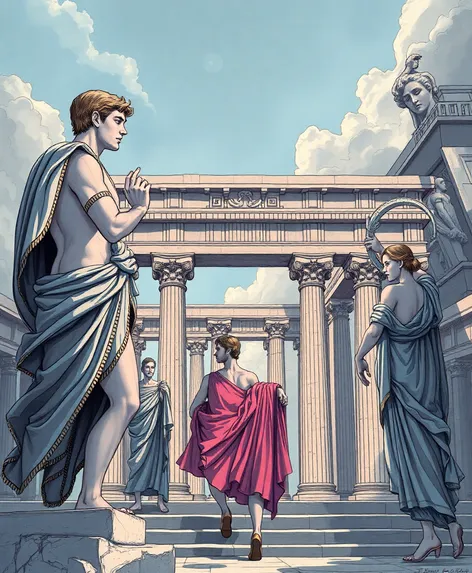 realistic greek mythology drawings