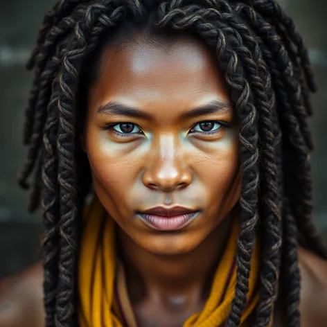 asian person with dreadlocks