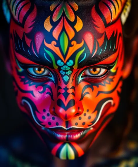 dragon face paint