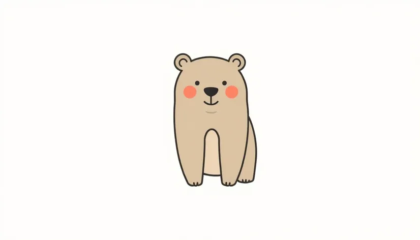 simple bear drawing