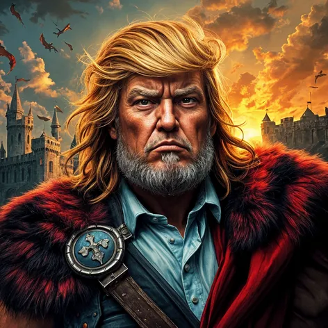 Donald Trump barbarian warrior