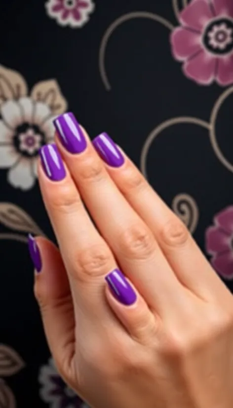 elegant purple nail designs