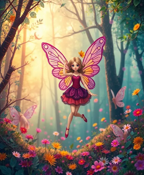 fairy enchanted forest background